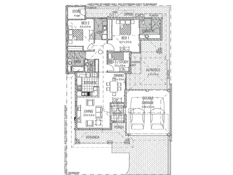 Floorplan of Homely retirement listing, 7/32 Hocking Road, Kingsley WA 6026