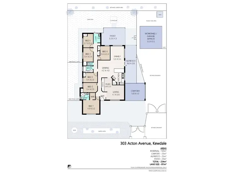 Floorplan of Homely house listing, 303 Acton Avenue, Kewdale WA 6105