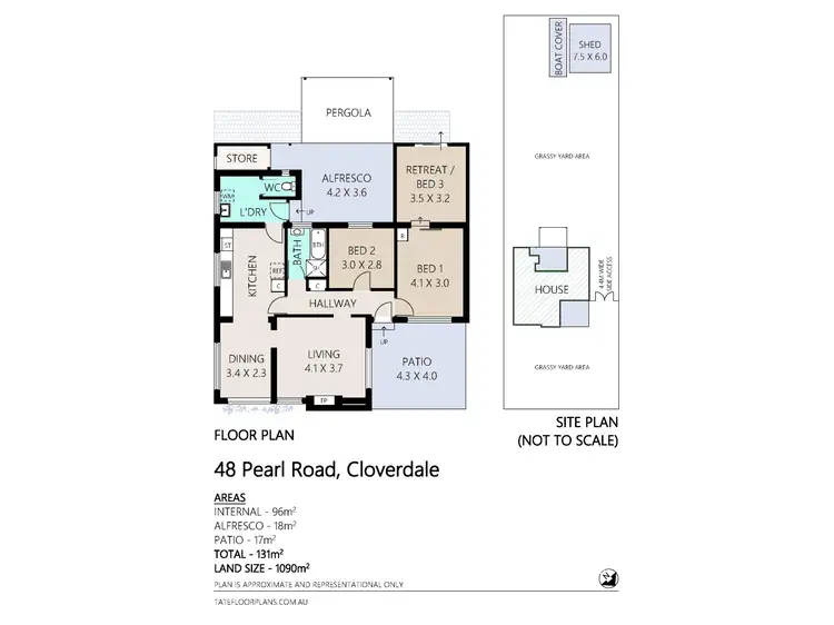 Floorplan of Homely house listing, 48 Pearl Road, Cloverdale WA 6105