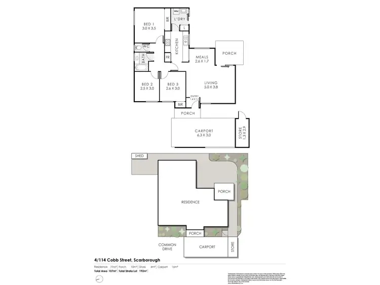 Floorplan of Homely villa listing, 4/114 Cobb Street, Scarborough WA 6019
