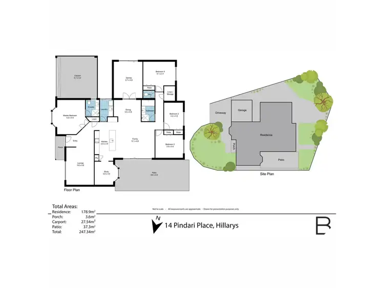 Floorplan of Homely house listing, 14 Pindari Place, Hillarys WA 6025