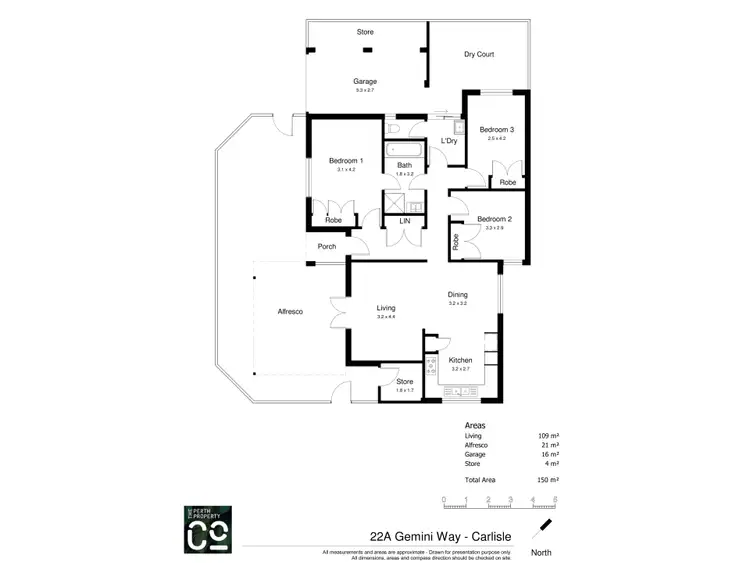 Floorplan of Homely villa listing, 22A Gemini Way, Carlisle WA 6101
