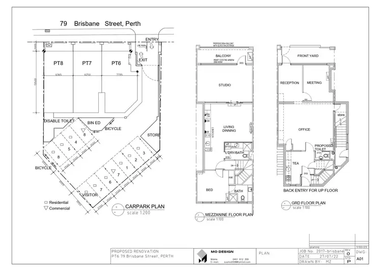 Floorplan of Homely house listing, 6/79 Brisbane Street, Perth WA 6000