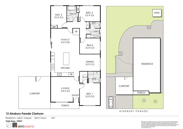Floorplan of Homely house listing, 12 Ainsbury Parade, Clarkson WA 6030