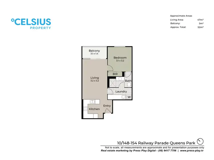 Floorplan of Homely apartment listing, 10/148 Railway Parade, Queens Park WA 6107