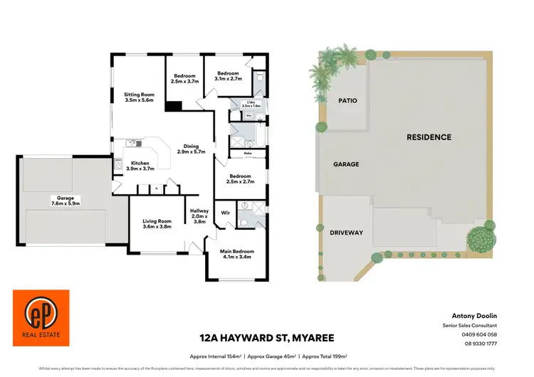 Floorplan of Homely house listing, 12A Hayward Street, Myaree WA 6154