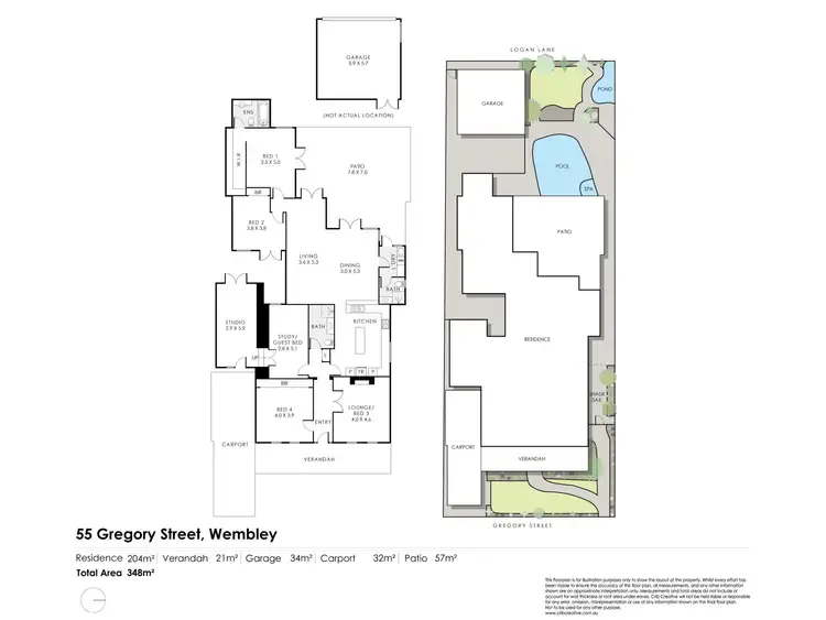 Floorplan of Homely house listing, 55 Gregory Street, Wembley WA 6014