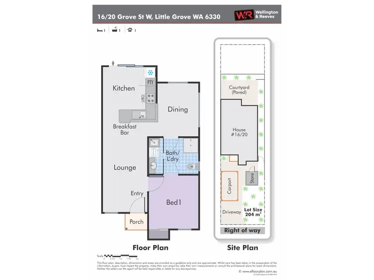 Floorplan of Homely unit listing, Unit 16, 20 Grove Street West, Little Grove WA 6330