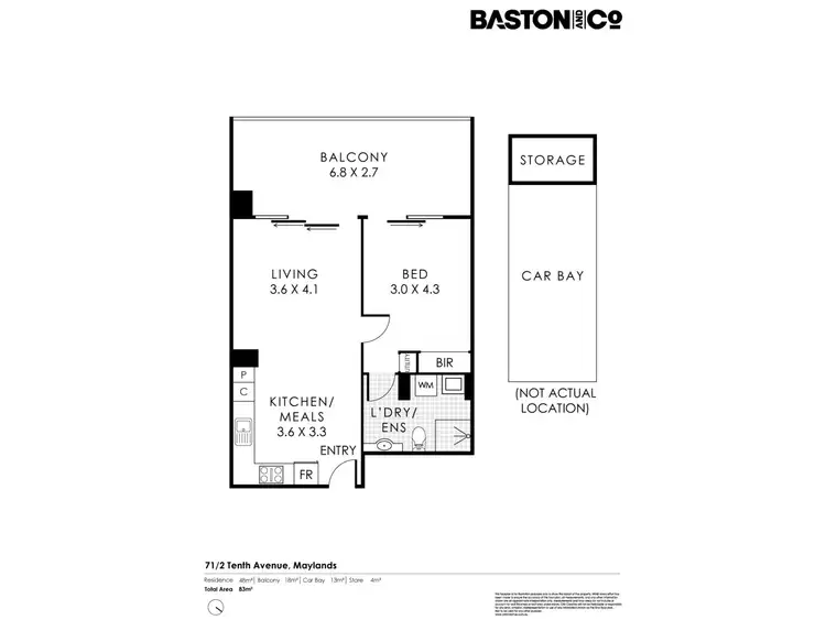 Floorplan of Homely apartment listing, 71/2 Tenth Avenue, Maylands WA 6051