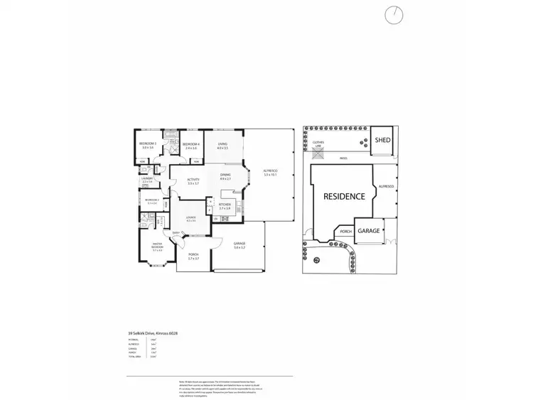 Floorplan of Homely house listing, 39 Selkirk Drive, Kinross WA 6028