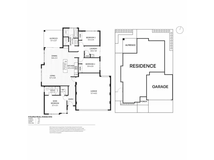Floorplan of Homely house listing, 8 Duyfken Road, Jindalee WA 6036