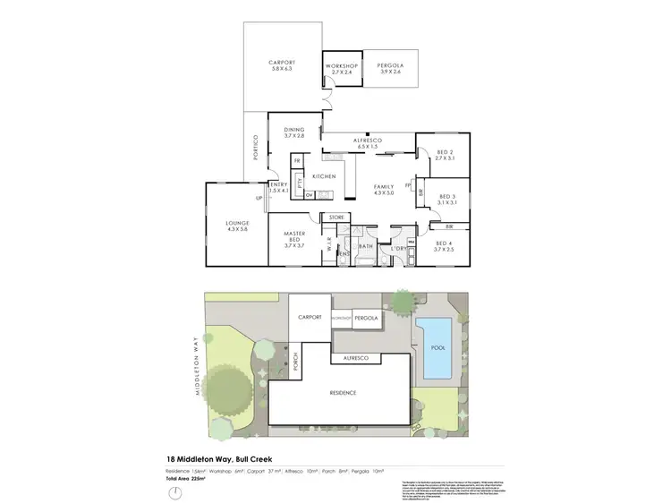 Floorplan of Homely house listing, 18 Middleton Way, Bull Creek WA 6149