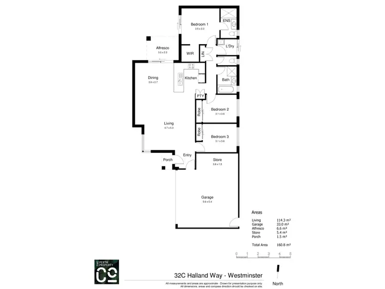 Floorplan of Homely house listing, 32C Halland Way, Westminster WA 6061