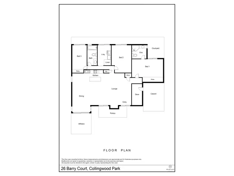 Floorplan of Homely house listing, 26 Barry Court, Collingwood Park WA 6330
