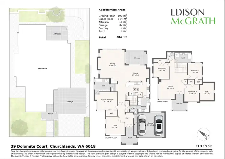Floorplan of Homely house listing, 39 Dolomite Court, Churchlands WA 6018