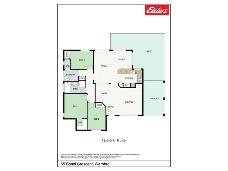 Floorplan of Homely house listing, 65 Bondi Crescent, Warnbro WA 6169