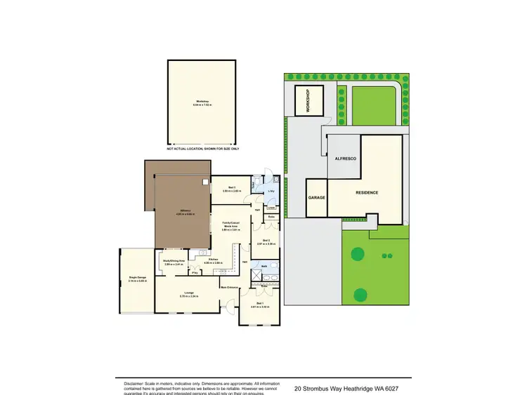 Floorplan of Homely house listing, 20 Strombus Way, Heathridge WA 6027