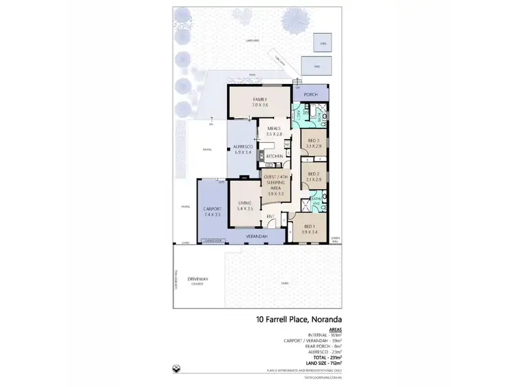Floorplan of Homely house listing, 10 Farrell Place, Noranda WA 6062