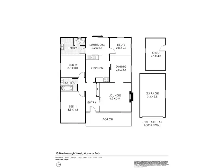 Floorplan of Homely house listing, 10 Marlborough Street, Mosman Park WA 6012