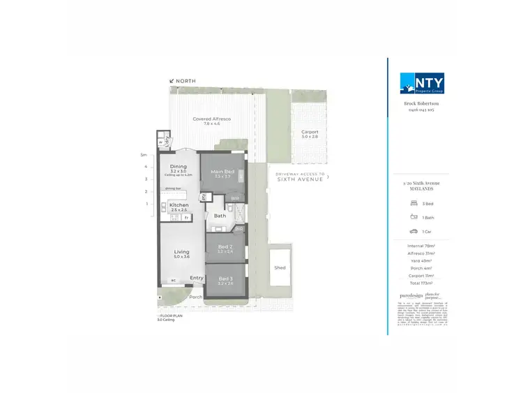 Floorplan of Homely villa listing, 1/20 Sixth Avenue, Maylands WA 6051