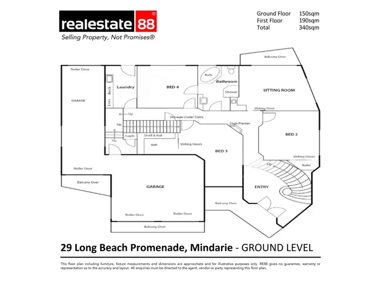 Floorplan of Homely house listing, 29 Long Beach Promenade, Mindarie WA 6030
