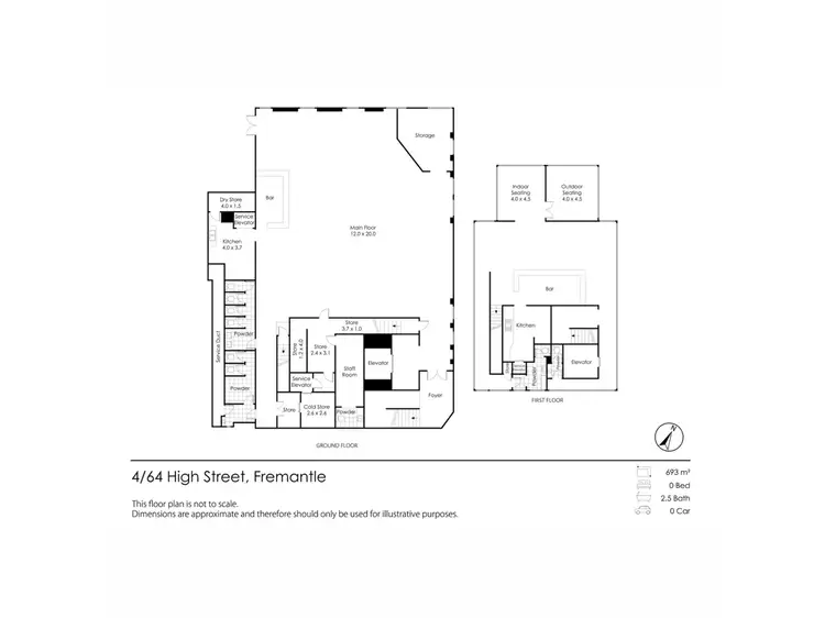 Floorplan of Homely apartment listing, 4/64 High Street, Fremantle WA 6160