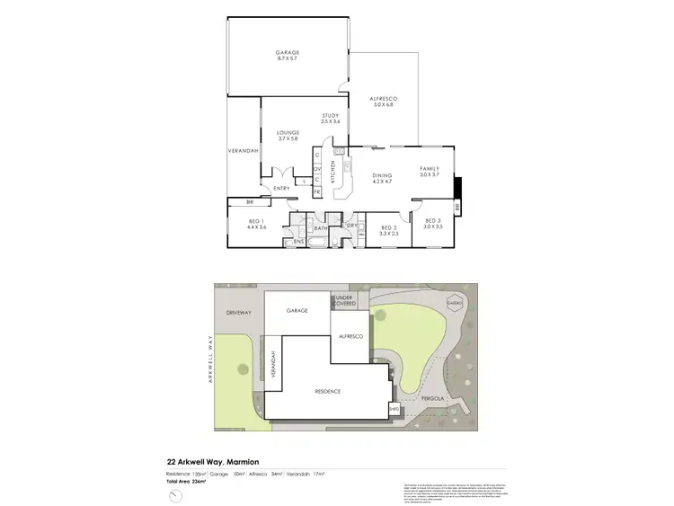 Floorplan of Homely house listing, 22 Arkwell Way, Marmion WA 6020