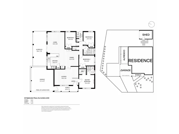 Floorplan of Homely house listing, 20 Highlander Place, Currambine WA 6028