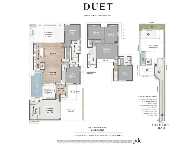 Floorplan of Homely house listing, 4A Thomson Road, Claremont WA 6010