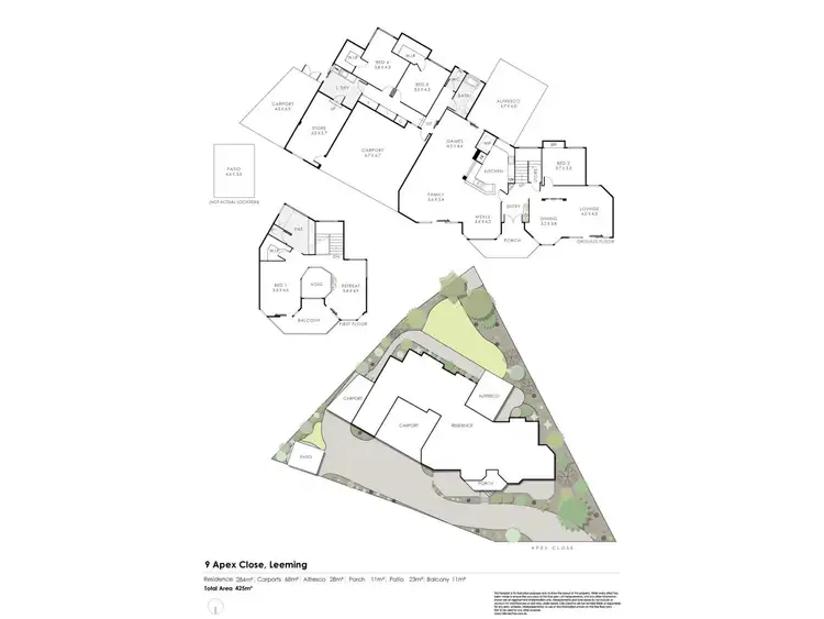 Floorplan of Homely house listing, 9 Apex Close, Leeming WA 6149