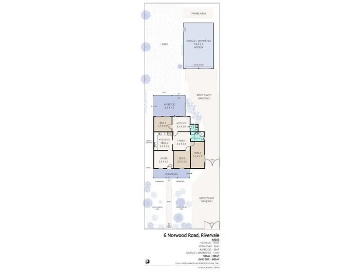 Floorplan of Homely house listing, 6 Norwood Road, Rivervale WA 6103