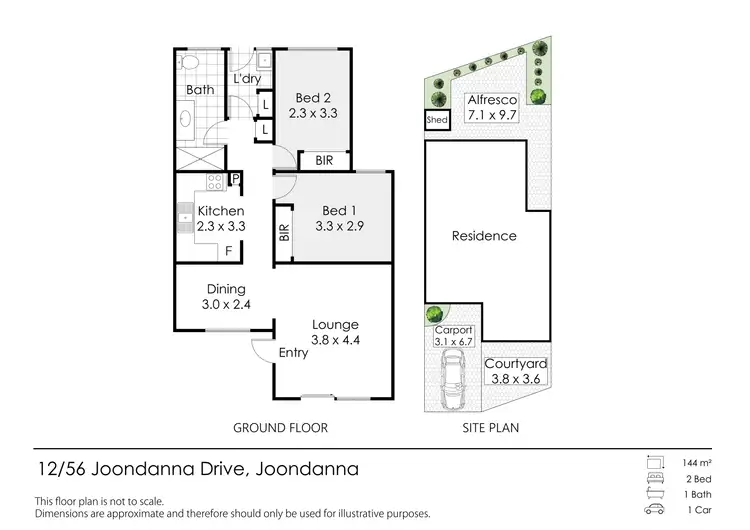 Floorplan of Homely villa listing, 12/56 Joondanna Drive, Joondanna WA 6060