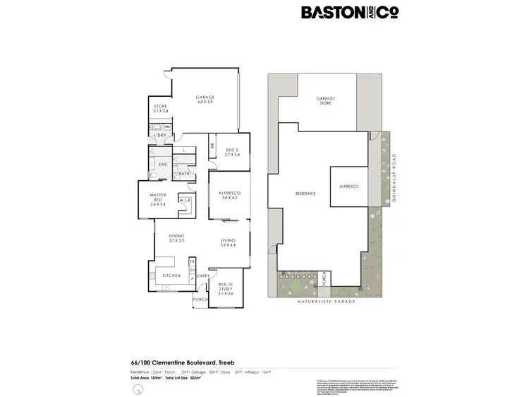 Floorplan of Homely villa listing, 66/100 Clementine Boulevard, Treeby WA 6164