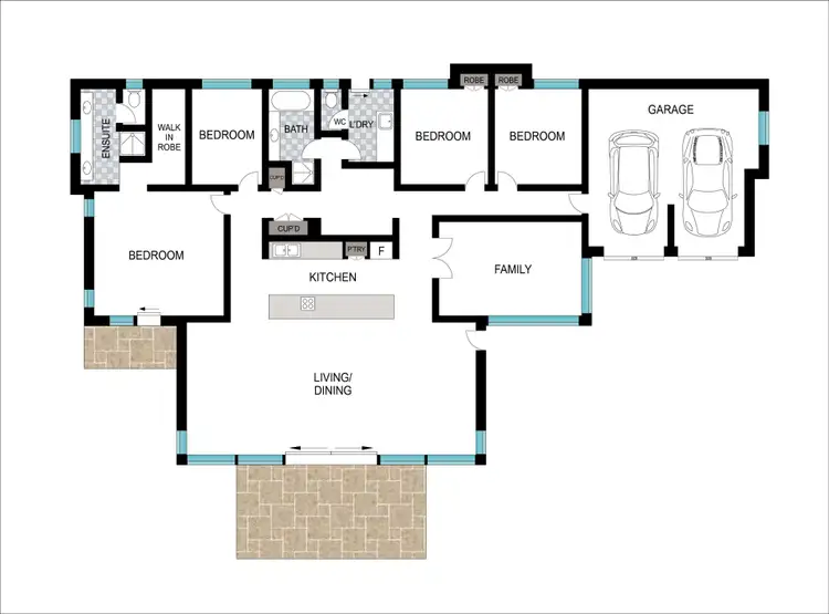 Floorplan of Homely house listing, 147 Dalyellup Boulevard, Dalyellup WA 6230