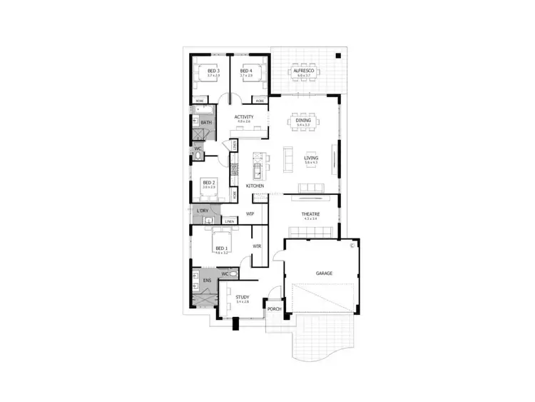 Floorplan of Homely house listing, 8 Dawes Way,, Mandogalup WA 6167