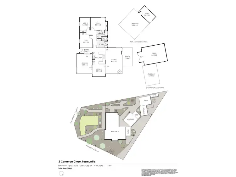 Floorplan of Homely house listing, 2 Cameron Close, Lesmurdie WA 6076
