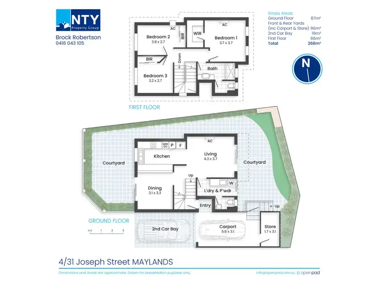 Floorplan of Homely townhouse listing, 4/31 Joseph Street, Maylands WA 6051