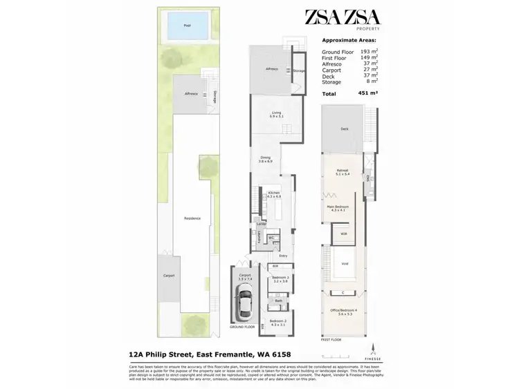 Floorplan of Homely house listing, 12A Philip Street, East Fremantle WA 6158