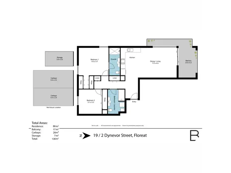 Floorplan of Homely apartment listing, 19/2 Dynevor Rise, Floreat WA 6014