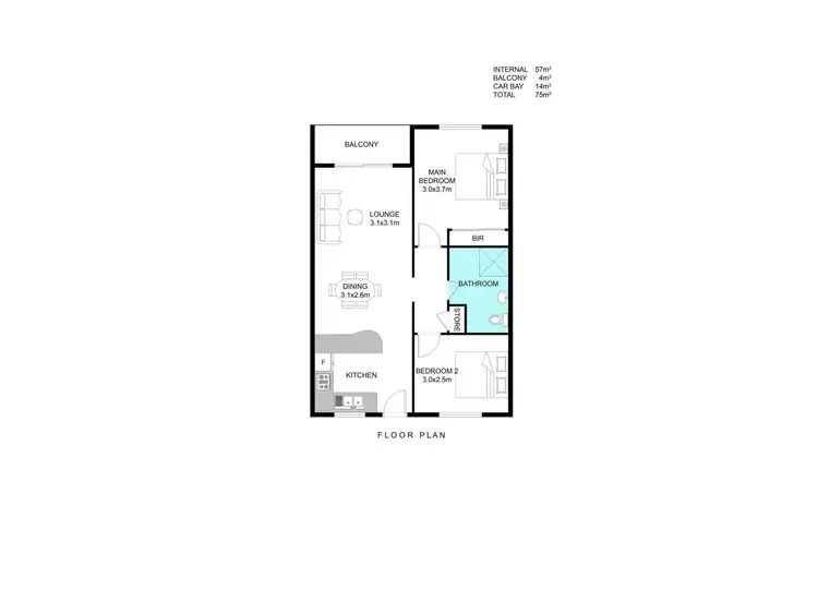 Floorplan of Homely apartment listing, 29/34 Davies Road, Claremont WA 6010
