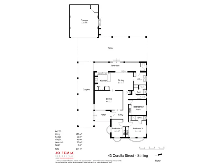 Floorplan of Homely house listing, 43 Corella Street, Stirling WA 6021