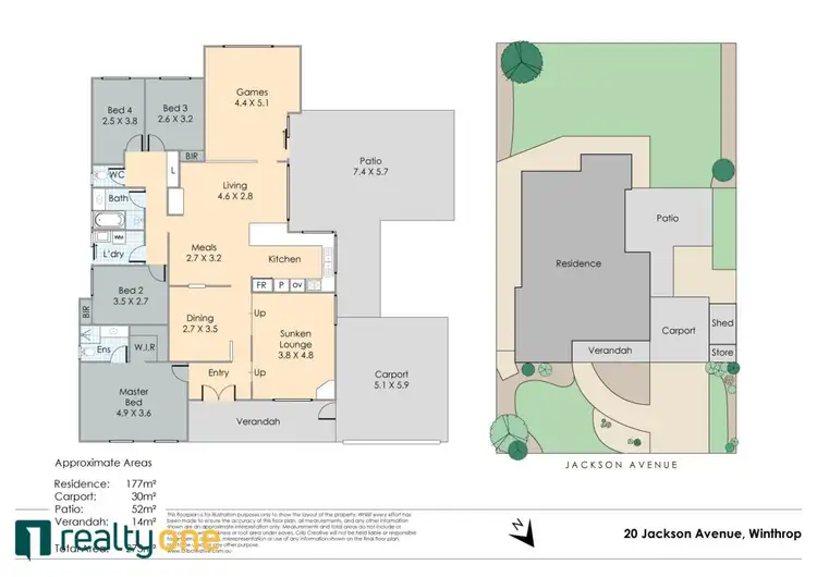 Floorplan of Homely house listing, 20 Jackson Avenue, Winthrop WA 6150