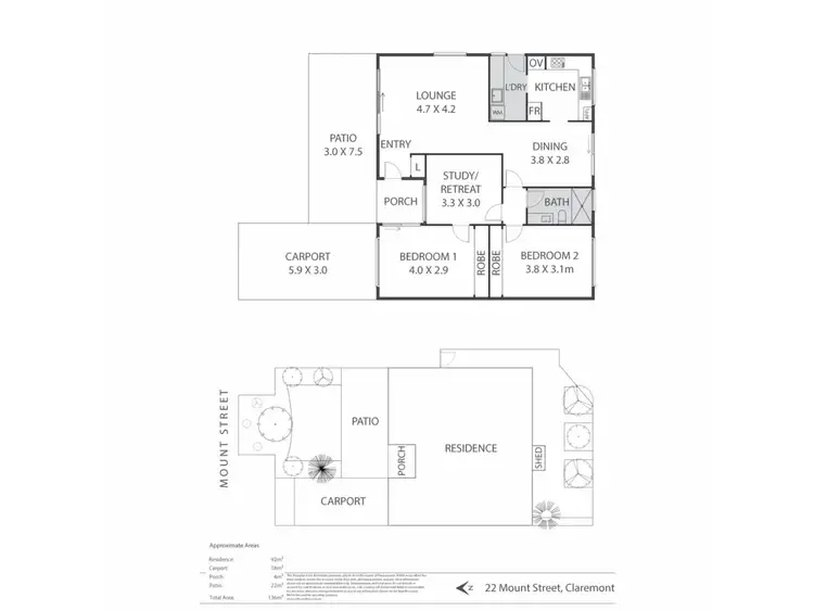 Floorplan of Homely townhouse listing, Lot 9/22 Mount Street, Claremont WA 6010