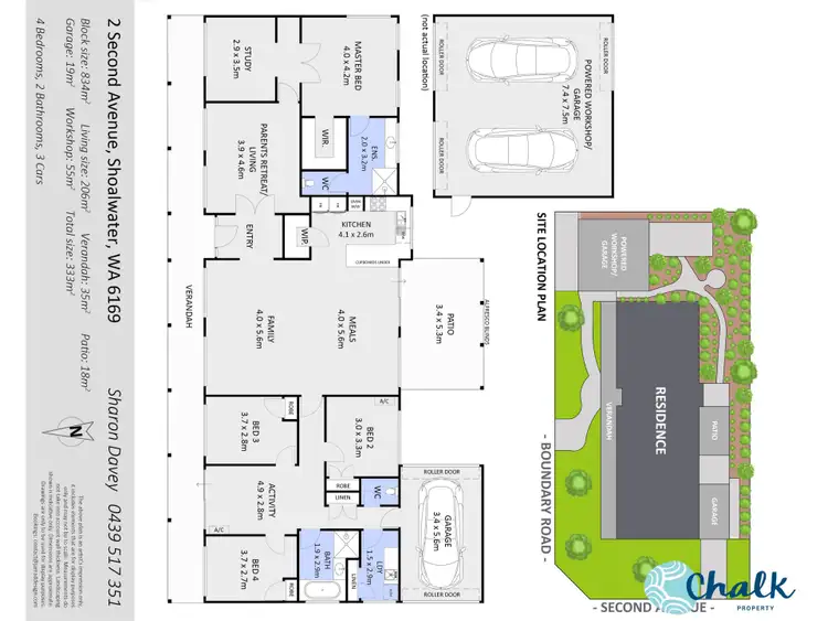 Floorplan of Homely house listing, 2 Second Avenue, Shoalwater WA 6169
