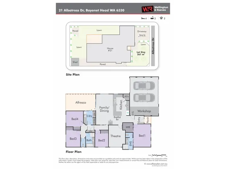 Floorplan of Homely house listing, 21 Albatross Drive, Bayonet Head WA 6330