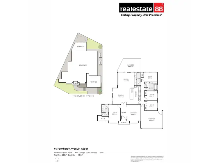 Floorplan of Homely house listing, 96 Fauntleroy Avenue, Ascot WA 6104