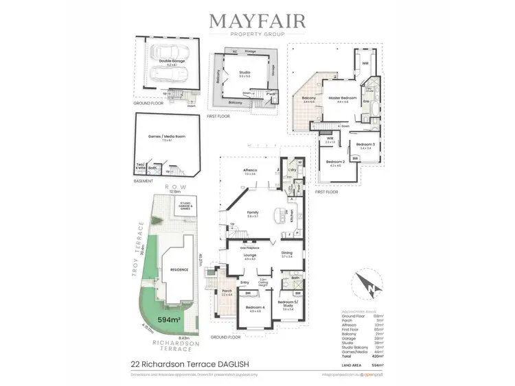 Floorplan of Homely house listing, 22 Richardson Terrace, Daglish WA 6008