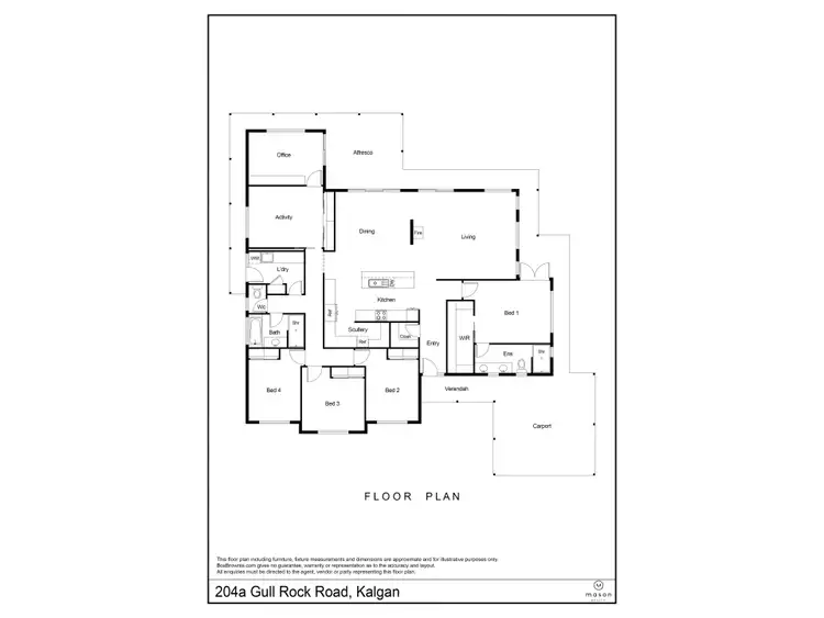 Floorplan of Homely house listing, 204a Gull Rock Road, Kalgan WA 6330