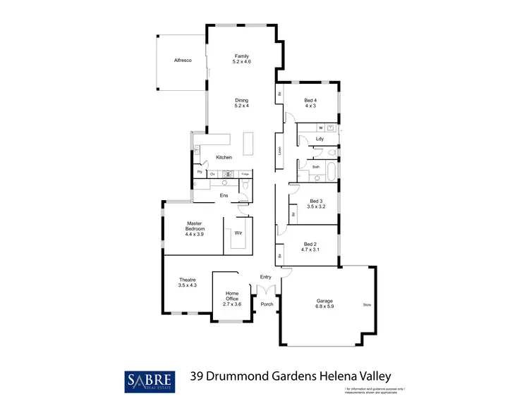 Floorplan of Homely house listing, 39 Drummond Gardens, Helena Valley WA 6056