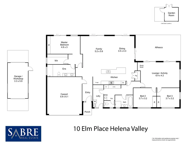 Floorplan of Homely house listing, 10 Elm Place, Helena Valley WA 6056